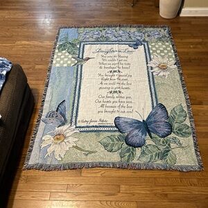 Pure Country Weavers Tapestry Throw Blanket Cotton NCarolina USA Daughter In Law